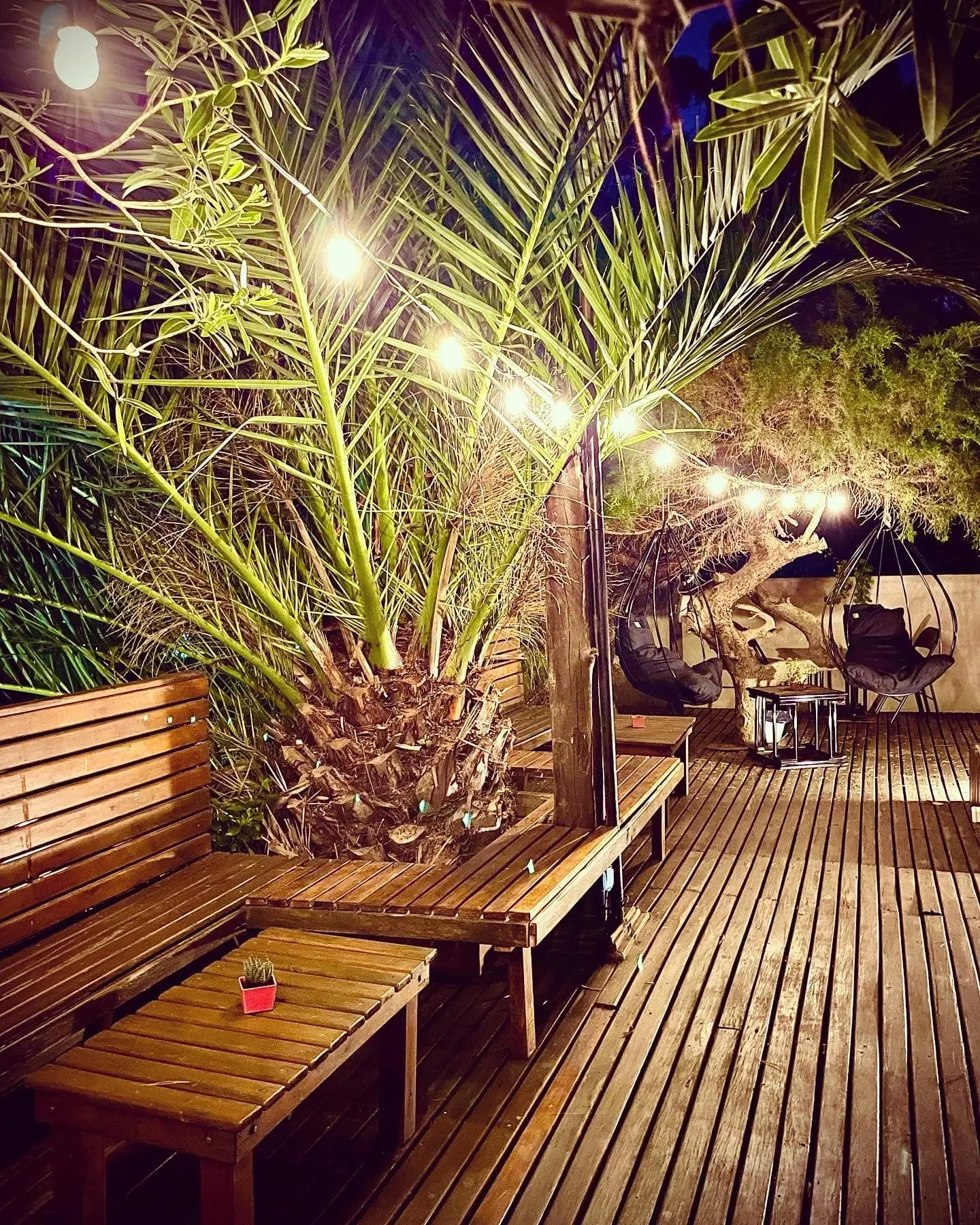 Solarium nocturno de Posada del Viento